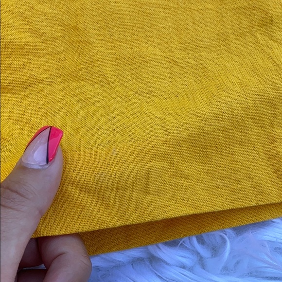 Ann Taylor yellow tie waist shorts - Picture 6 of 7